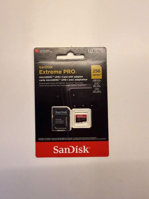 Card de memorie sandisk micro sd extreme pro 256 gb