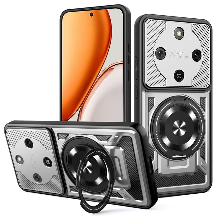 Honor Magic 8 Lite / RUGGED MAGSAFE Удароустойчив кейс с пръстен