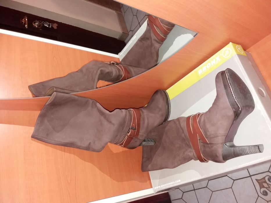 Lot botine și cizme damă din piele naturală mărimea 35