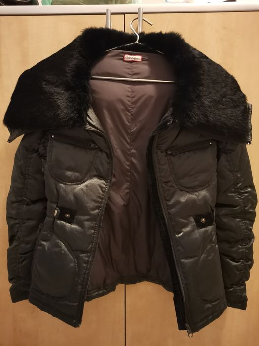 Geaca femei Max&Co guler blana naturala marimea XS