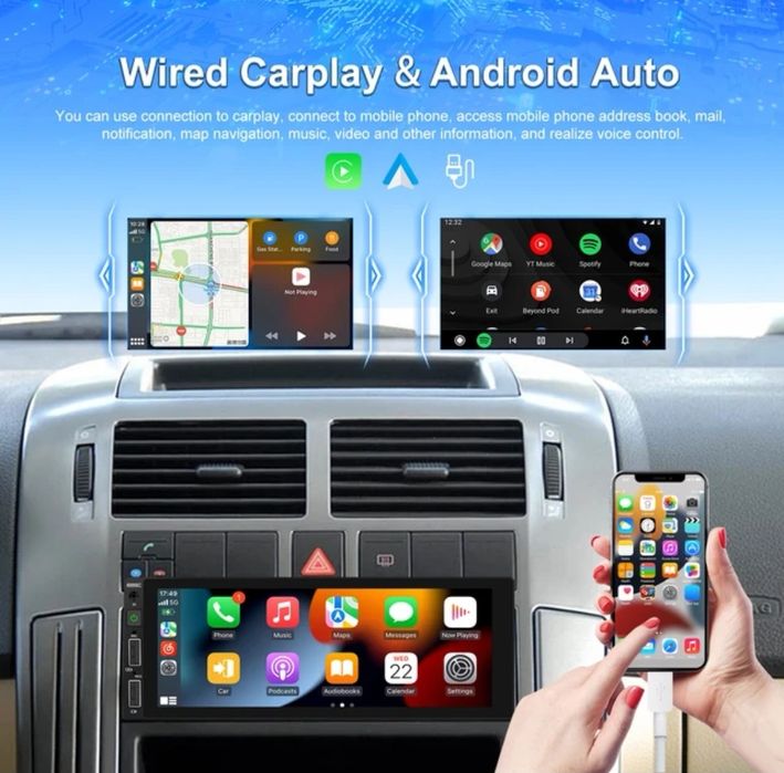 Мултимедия 1 дин с андроид ауто медиен плеар (pioneer alpinne sony jvc