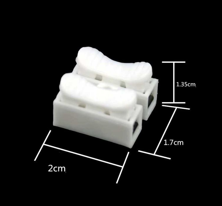 Push конектори за кабели, 2-пинови конектори, бърза връзка за кабел