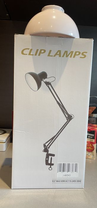 Настолна лампа с чупещо рамо 1хЕ27 15W бяла FOX