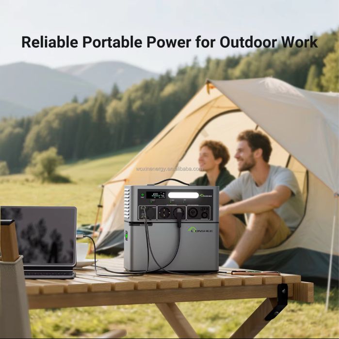 ПОСЛЕДНА! Резервно захранване -2500W соларна станция, мобилен инвертор