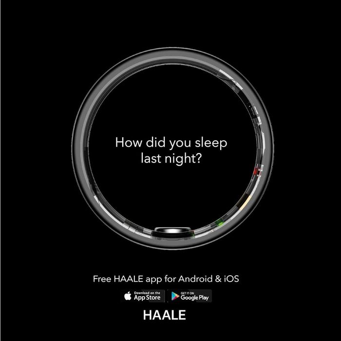 Смарт пръстен HAALE II (Smart Ring) Следене на здраве и сън, Размер 8