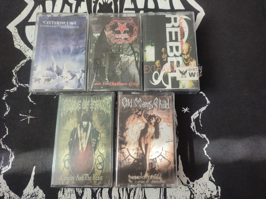 Лот Блек метъл аудио касети