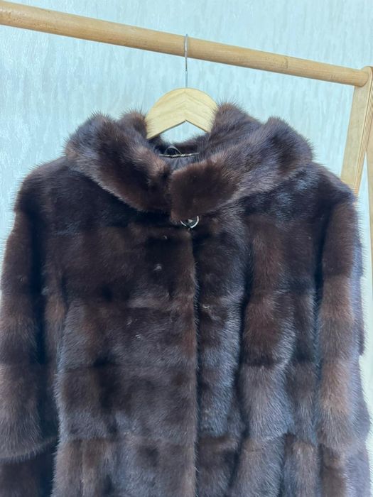 Норковая шуба в хорошем состоянии