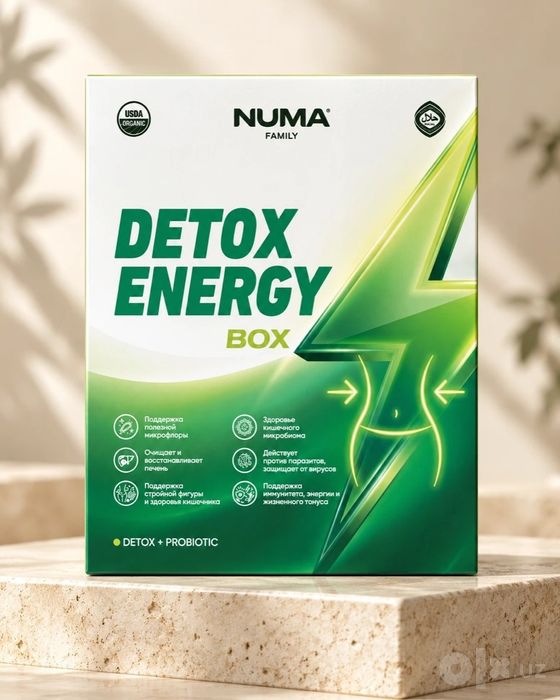 NUMA dan "DETOX ENERGY" mahsuloti. Mahsulot juda foydali.