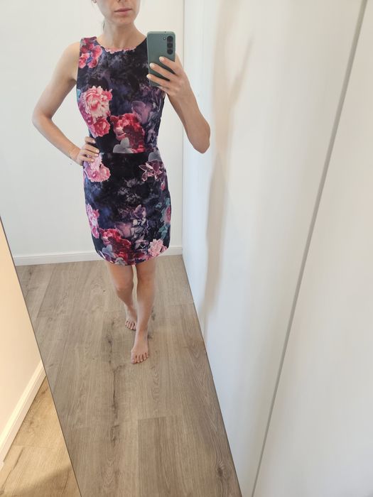 Rochie scurta multicolora