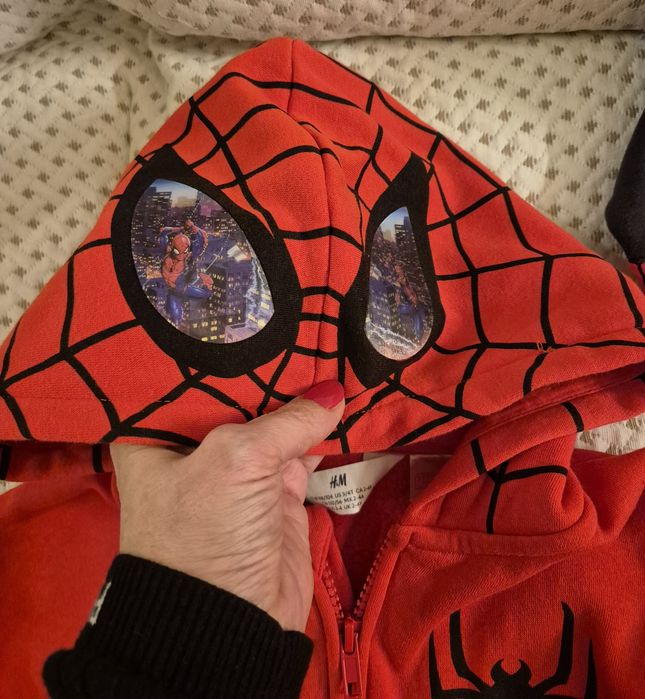 Дрехи Спайдърмен памук  H&M 104 см.