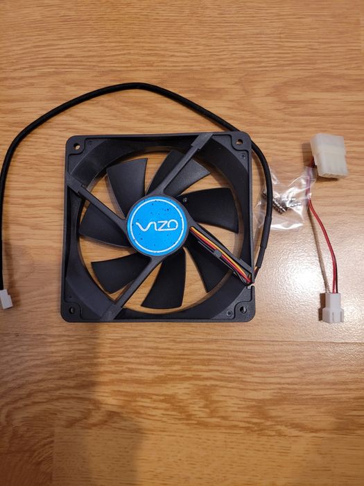 Set 2 ventilatoare PC de 120 mm,VIZO Technology,senzor termic,NOI