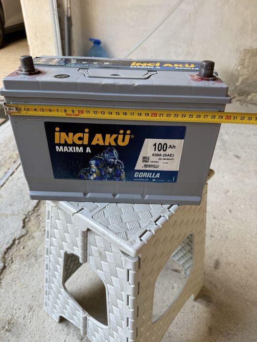 Продавам акумулатор Inci Akü 100 Ah (830 A) – за Toyota Prado 150