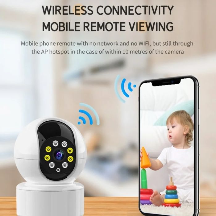 Умная WiFi камера FullHD 1080p, Smart kamera FullHD, video babyphone
