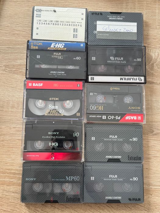 Lot 10 casete video 8 mm