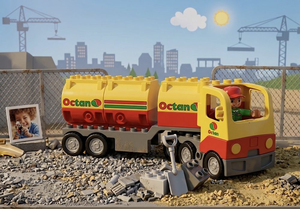 Lego duplo construction site