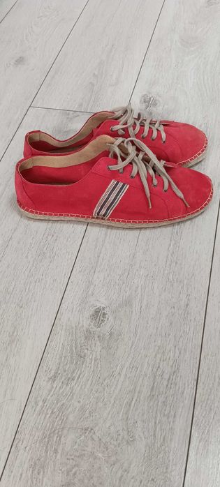 Мъжки еспадрили, естествен велур