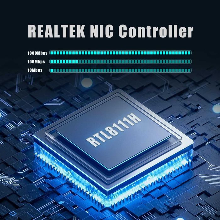 Placa de retea Gigabit GLOTRENDS ST7387 cu 4 porturi RJ45 pentru firewall, router software, agregare legături NAS, izolare rețea