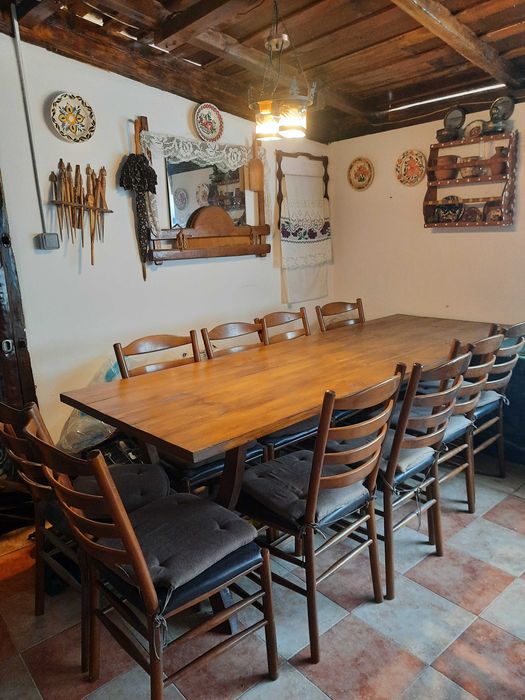 Masa cu scaune pentru terasa rustic