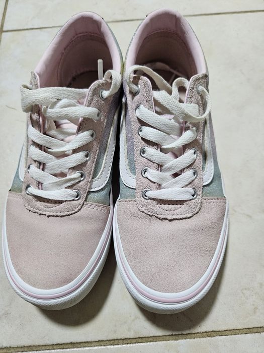 Adidasi Vans fetite roz piele naturală nr.33