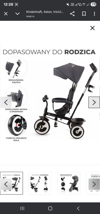 Tricicleta Kindercraft