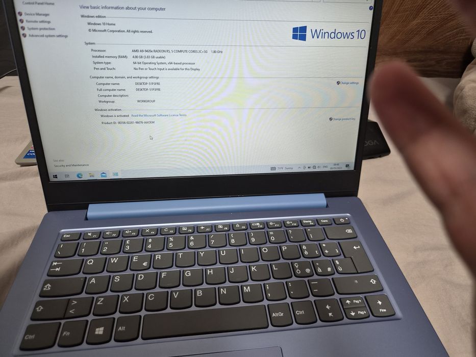 Lenovo IdeaPad – отлично състояние, SSD, оригинално зарядно