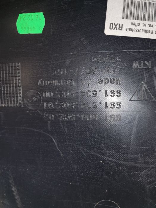 Apărătoare noroi dreapta fata Porsche 911 Carrera /cod-99150450200 OEM