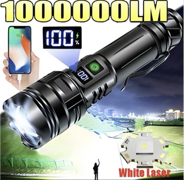 Lanterna 100000 lumeni, led 35w, 3000 metri noua