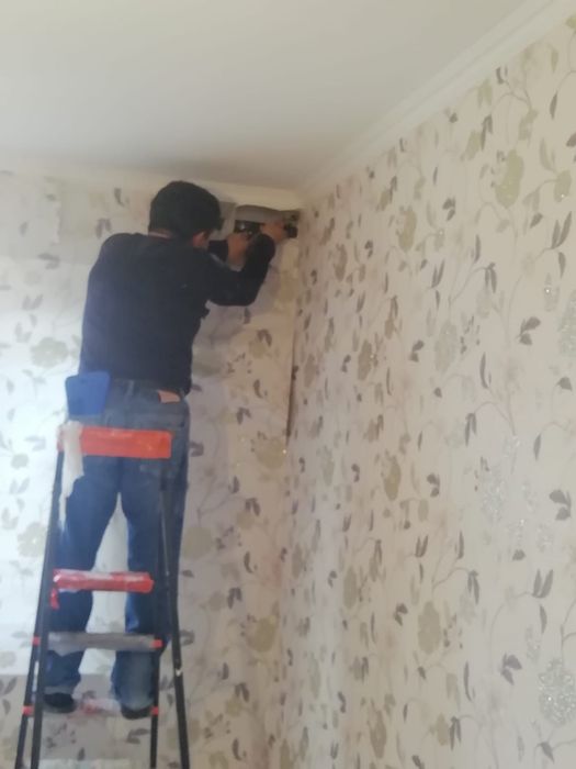 Поклейка обоев любых видов