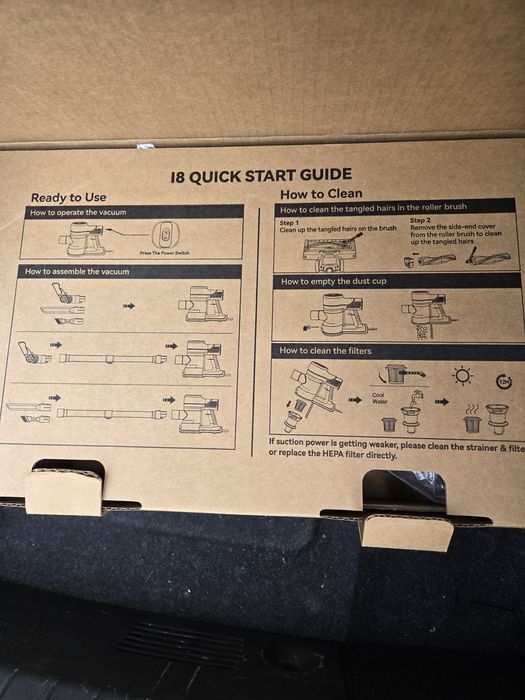 YISORA I8 Прахосмукачка 6-в-1 с 6m кабел