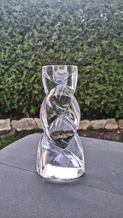 Rogaska Словения два масивни свещника от оловен кристал 1930 г