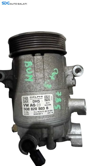 Compresor AC Aer Conditionat Clima Delphi Verificat Seat Toledo 4 1.4 TDI CUSB 2012 - 2019 Cod 5Q0820803B [M8242]