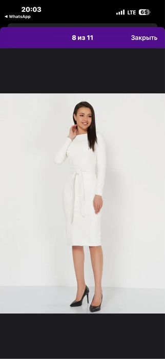 Продам новое белое платье