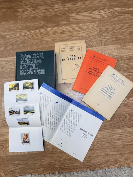 Materiale filatelice originale – catalog si liste de preturi (anii 1970)
