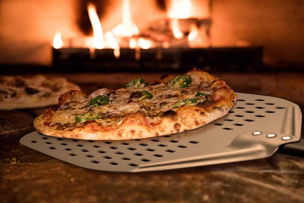 Шпатула за пица перфорирана G.a HOMEFAVOR , 12 Inch и 120 см