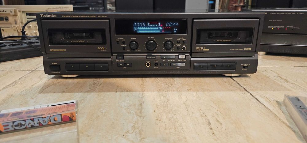 Dublu deck Technics RS-TR777 autorevers, HX-Pro, ATC, Bias, stare foarte buna, cu test video!