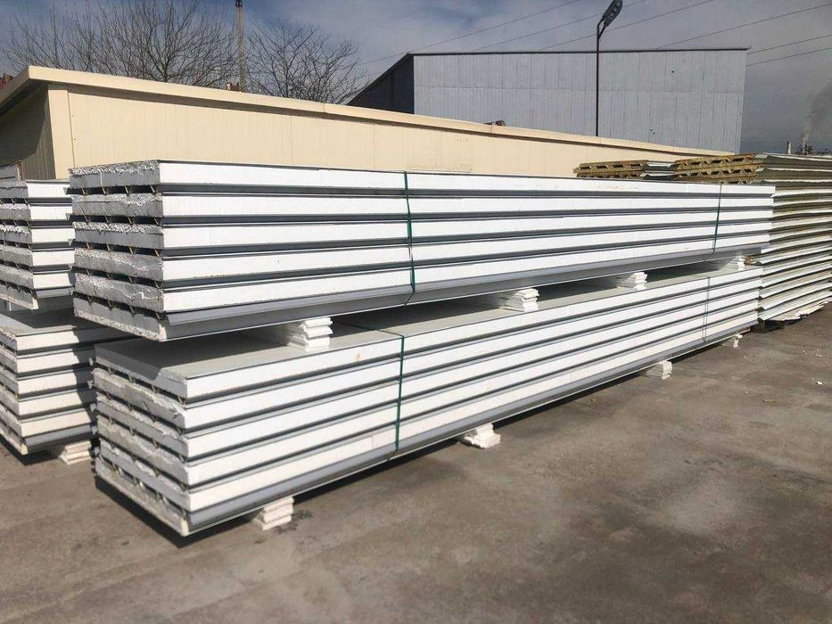 Производство сэндвич панелей (ППС, базальт) / Sendvich panel