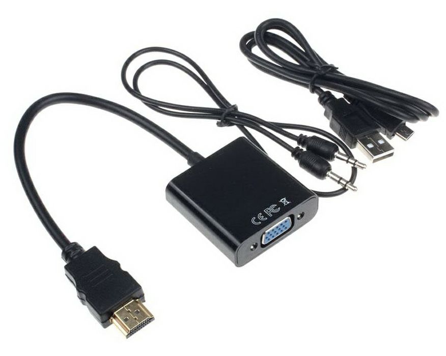 Конвертер HDMI VGA новый