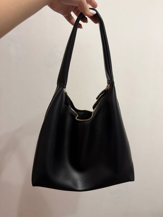 Сумка черная, экокожа