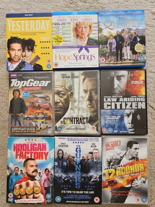 Оригинални Blu-Ray  и DVD от лична колекция на Английски език