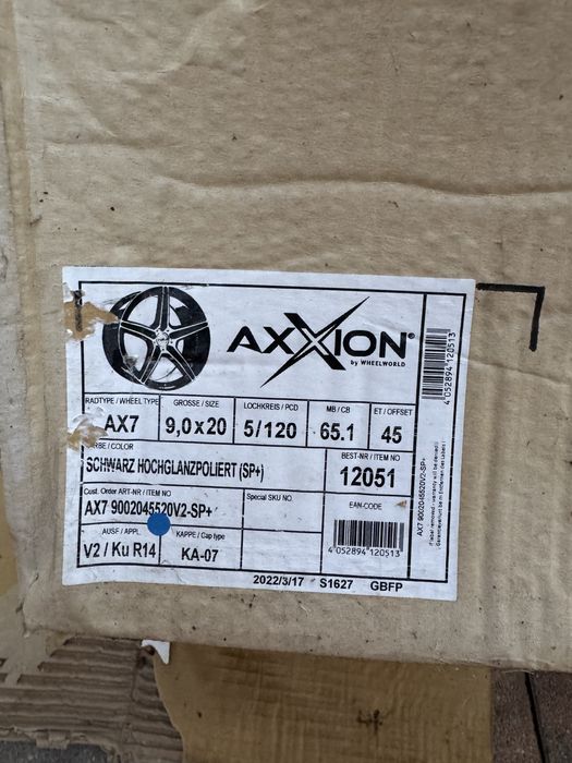 Vând Jantă NOUĂ AXXION AX7 (Wheelworld) R20 5x120 ET45 – 1 Bucată