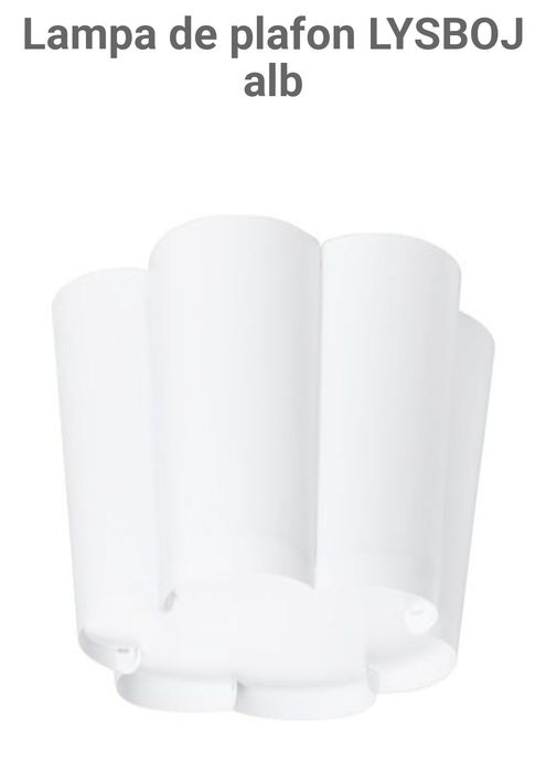 Lampa de plafon LYSBOJ alb