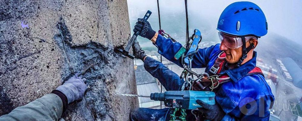 Промышленные Альпинисты.uteplenie fasada.kozirki alpinist moyka fasad