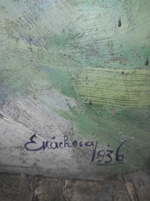 Vand Tablouri vechi pictate in panza,anii 1935-1936