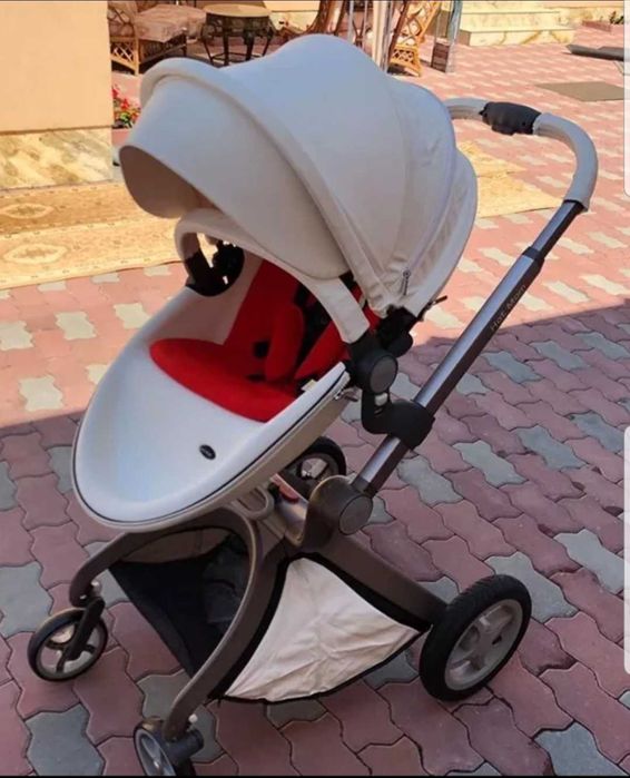 Cărucior 2 in 1 culoare alba