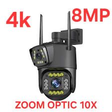 Camera de Supraveghere Wifi/4G Dubla 4K 8MP 1080 P Zoom Optic 10X