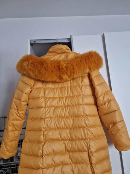 Haina Geaca Puffer Lunga de Iarna Calduroasa, Gluga, Fermoar Dublu, ma