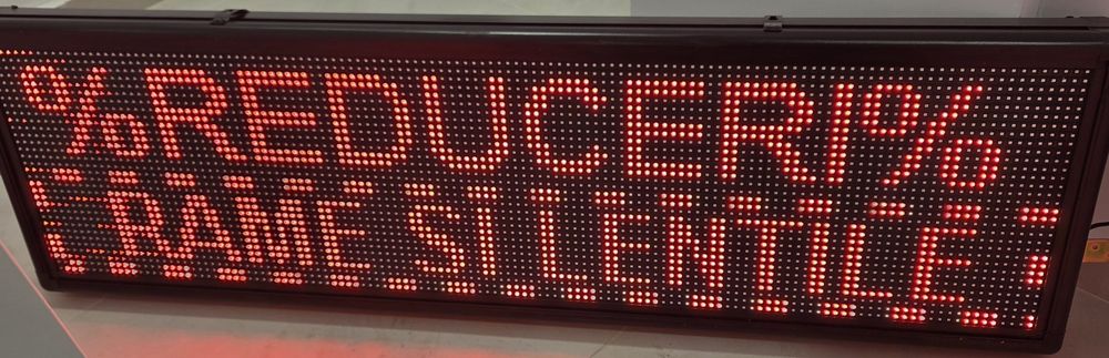 Reclama caseta programabila led