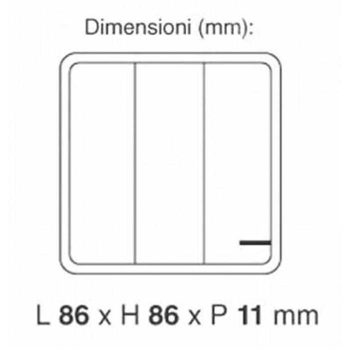Comutator bec, lustra, ...WiFi cu 3 butoane V-TAC VT-5133