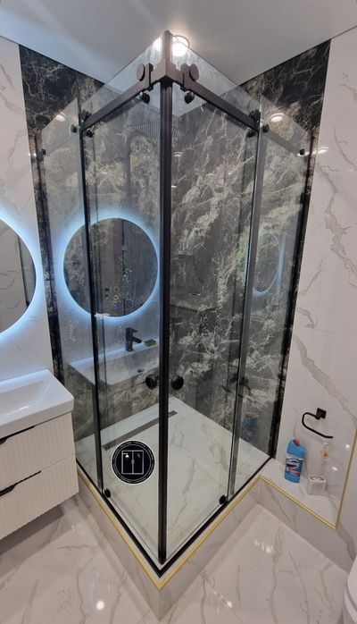 Душевые кабины, лофт перегородки, зеркала