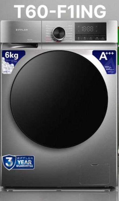 Стиральная машина Ziffler 6кг функция с паром